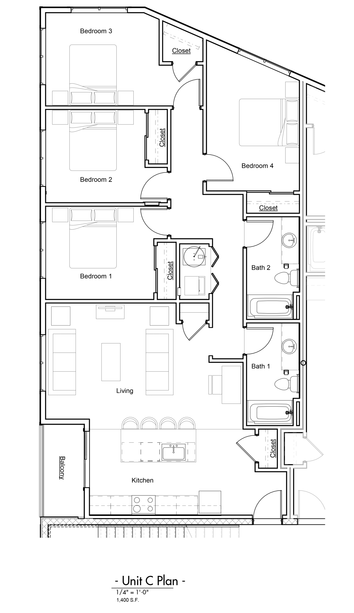flat-303-floorplan 12 East Carpenter Flat 303